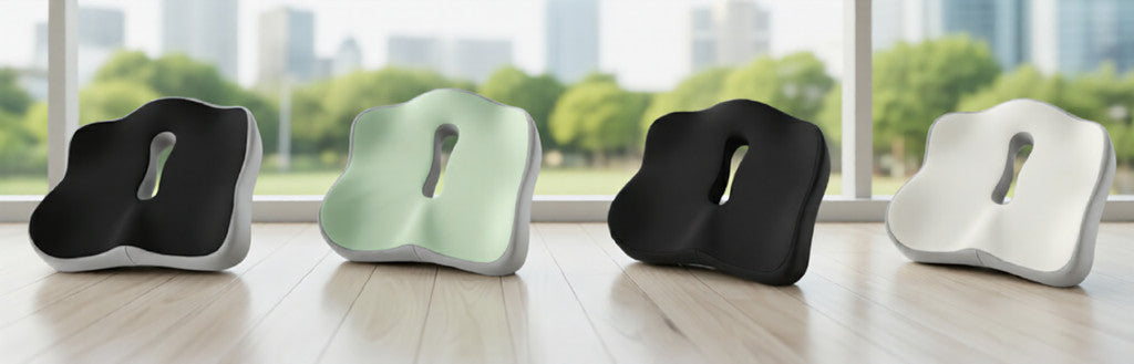 Ergonomic Memory Foam Seat Cushion – Back Relief &amp; Posture Support for Office Chair &amp; Home